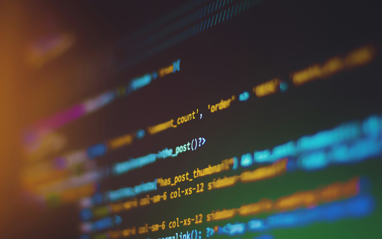 Lignes de code informatique, photographie d’illustration.