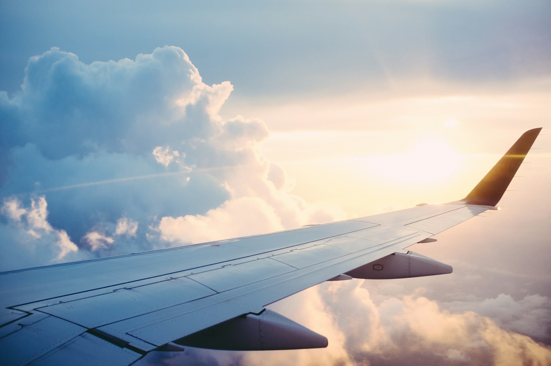 Vue depuis l’aile d’un avion