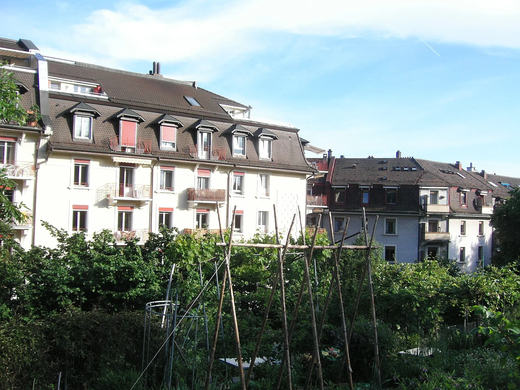 Immeubles résidentiels de l’avenue Beauregard, à Lausanne, en mai 2007. Photographie d’illustration.
