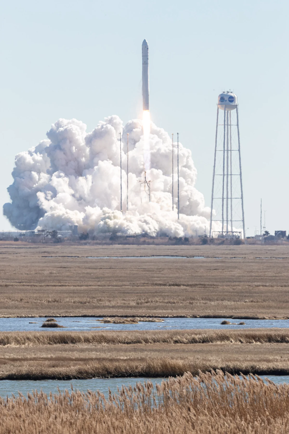 Lancement d’Antares transportant un vaisseau Cygnus depuis Wallops, en Virginie, le 19 février 2022. Photographie d’archive.